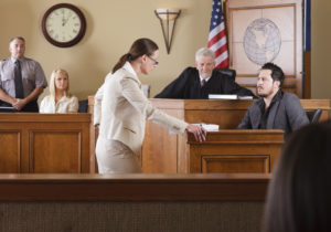 A Scene of a Courtroom Proceeding